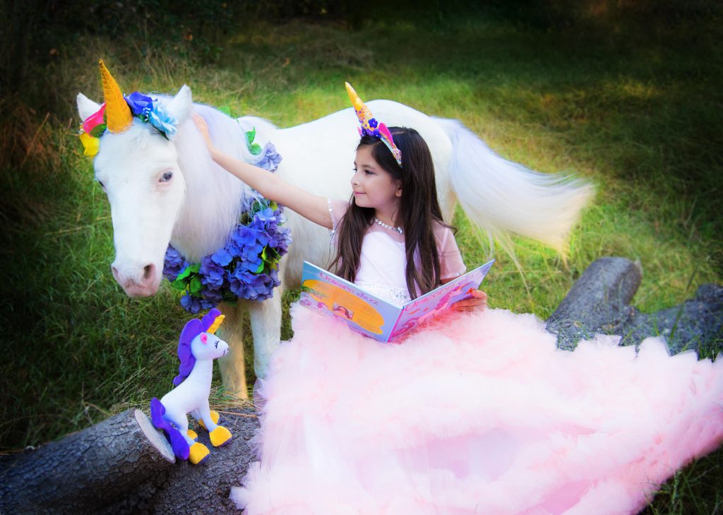 Unicorn Plush Toy and Book Birthday Gift for girls