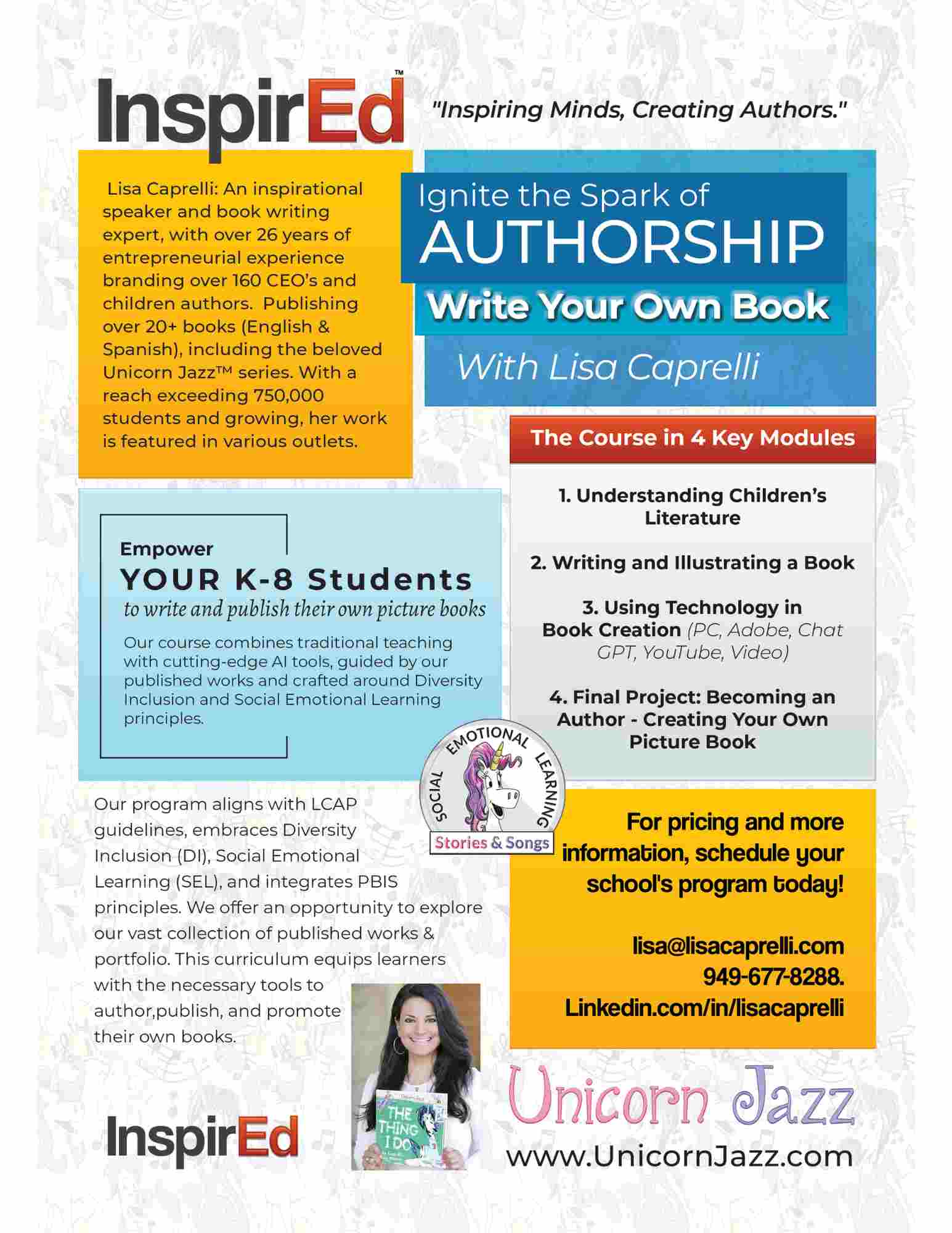 Write Your Own Book workshops by Lisa Caprelli