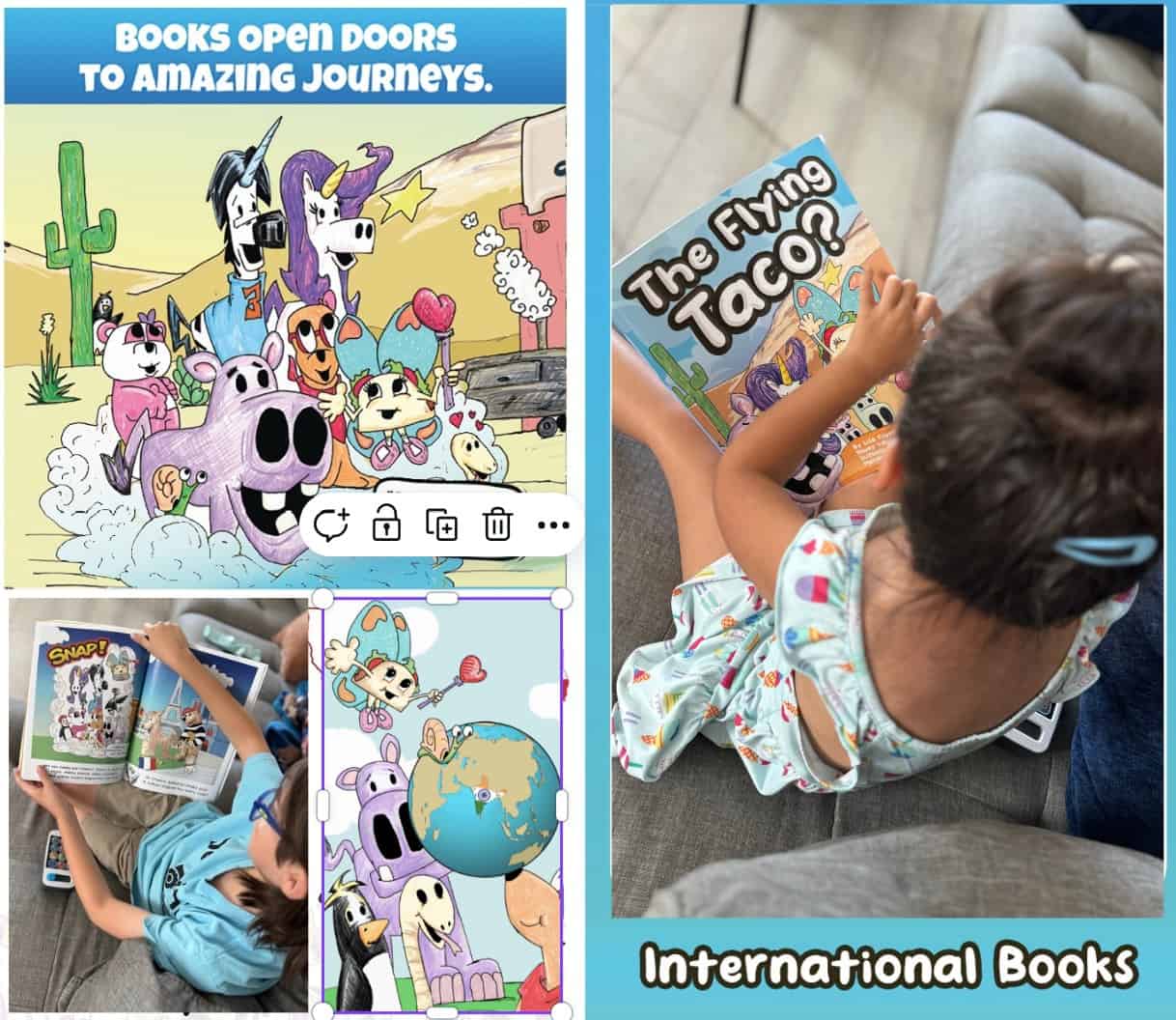 Unicorn Jazz® The Flying Taco™ children's book by lisa caprelli